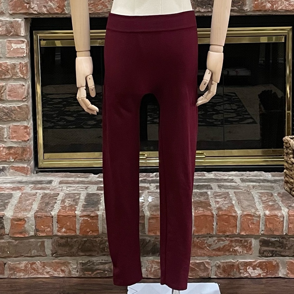 Love Charm burgundy leggings / S/M / NWOT